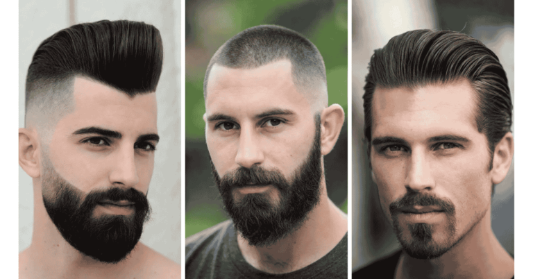 hairstyles for men with beared