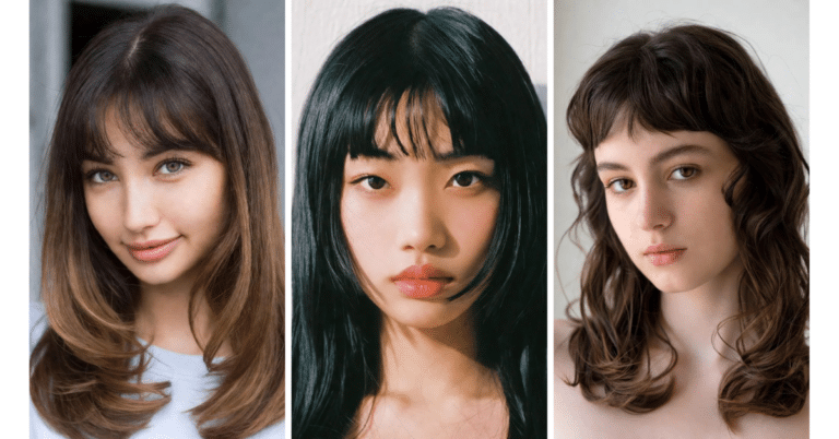 Micro Bangs with Long Hair