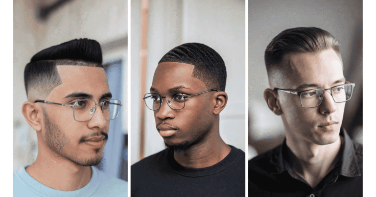 hairstyles for men with glasses