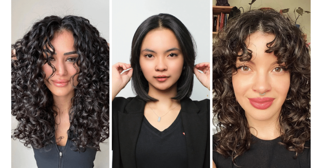 Middle Part Hairstyles