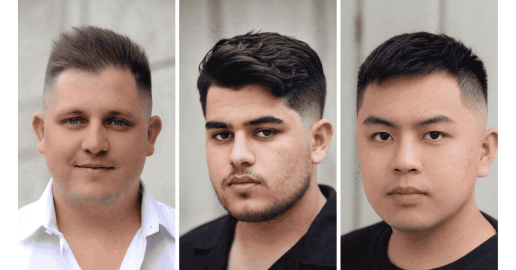 hairstyles for men with round faces